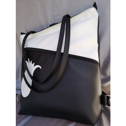 Fekete és fehér 3 in 1 táska
