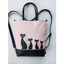 Boszorkány cicái 5 dbos szett (táska + tárca + neszeszer + kulcstartó+ kártytartó)