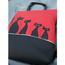 Boszorkány cicái 5 dbos szett (táska + tárca + neszeszer + kulcstartó+ kártytartó)