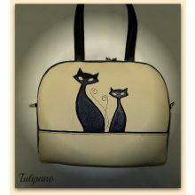 RENDELHETŐ!!!   Kis kézitáska cicákkal