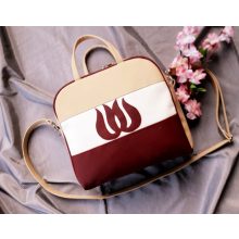 RENDELHETŐ  Perfetto kézi és válltáska bézs-bordó-fehér