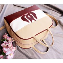 RENDELHETŐ  Perfetto kézi és válltáska bézs-bordó-fehér