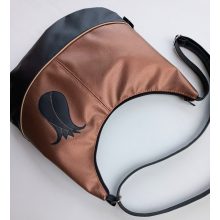 Aranyhomok-fekete válltáska tulipánnal